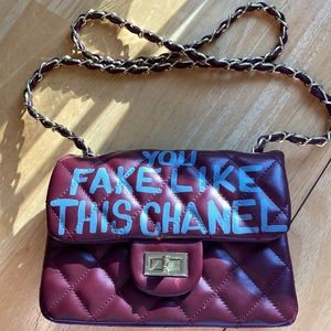 SaturdayHouse “You Fake Like this Chanel” purse
